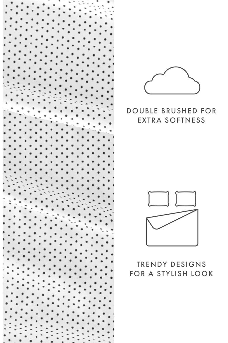 HOME SPUN Premium Ultra Soft Stippled Pattern 4-Piece Bed Sheet Set, Alternate, color, GRAY
