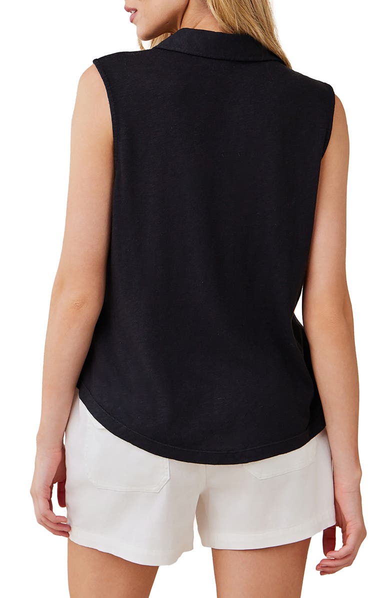 Bella Dahl Sleeveless Button-Up Slub Knit Top, Alternate, color,
