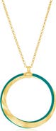 SIMONA Enamel Twist Pendant Necklace