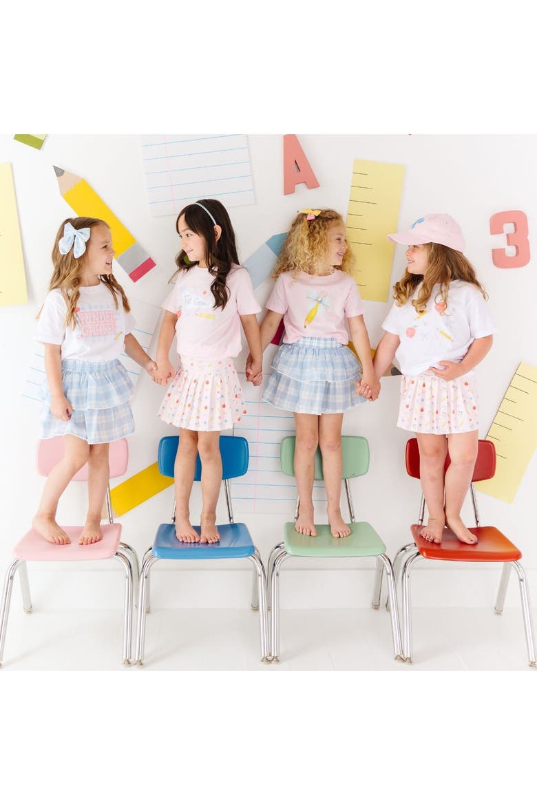 Kindergarten Pearl Patch Short Sleeve T-Shirt, Alternate, color, White
