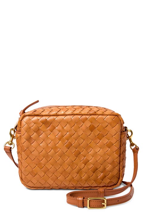 Midi Sac Woven Crossbody Bag