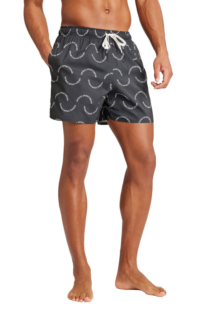 adidas Wave Logo Classic Swim Shorts, Alternate, color,