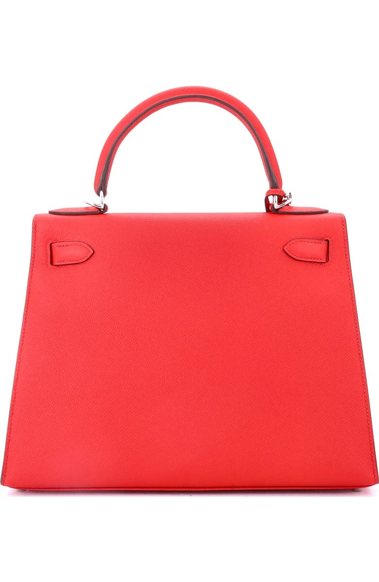 Pre-Owned Hermes Kelly Handbag Red Epsom with Palladium Hardware 28, Alternate, color, Rouge Tomate