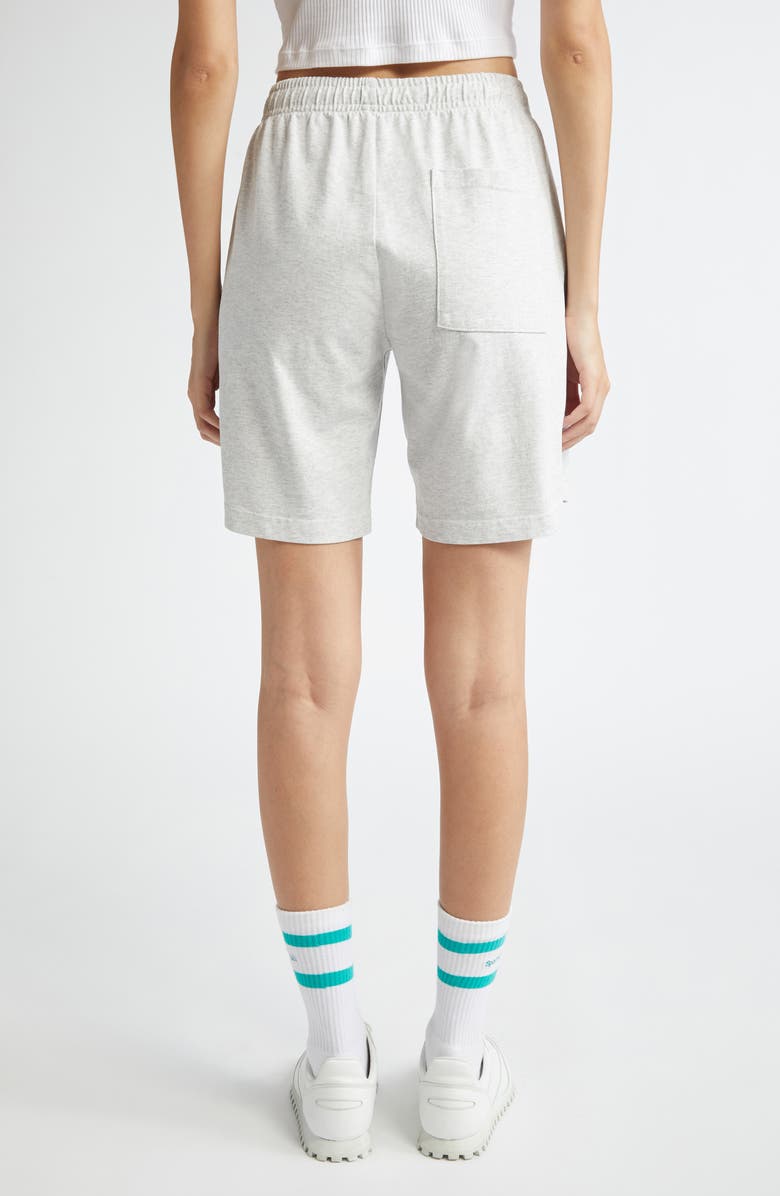 Sporty & Rich Emblem Cotton Blend Graphic Sweat Shorts, Alternate, color, 