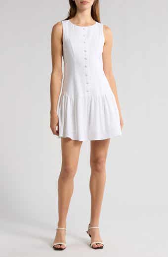 WAYF Martini Linen Blend Minidress