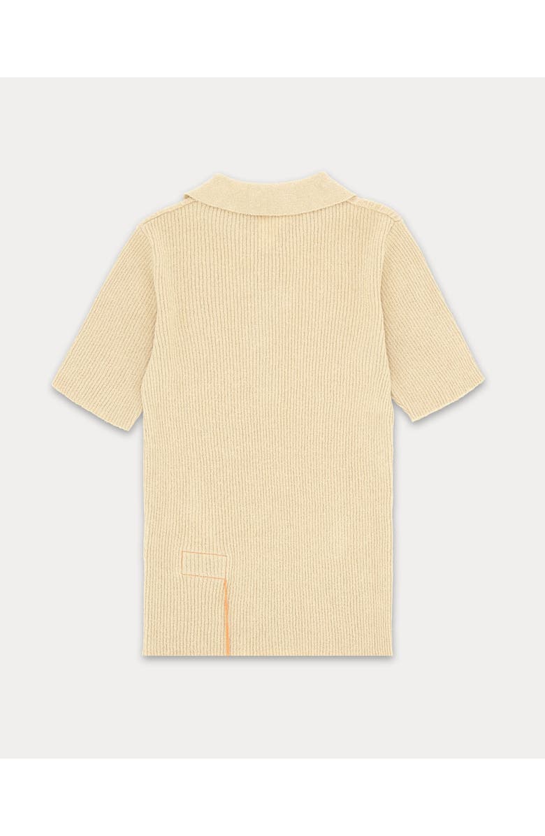 Fortela Camille Terry Polo Shirt, Alternate, color, Cream