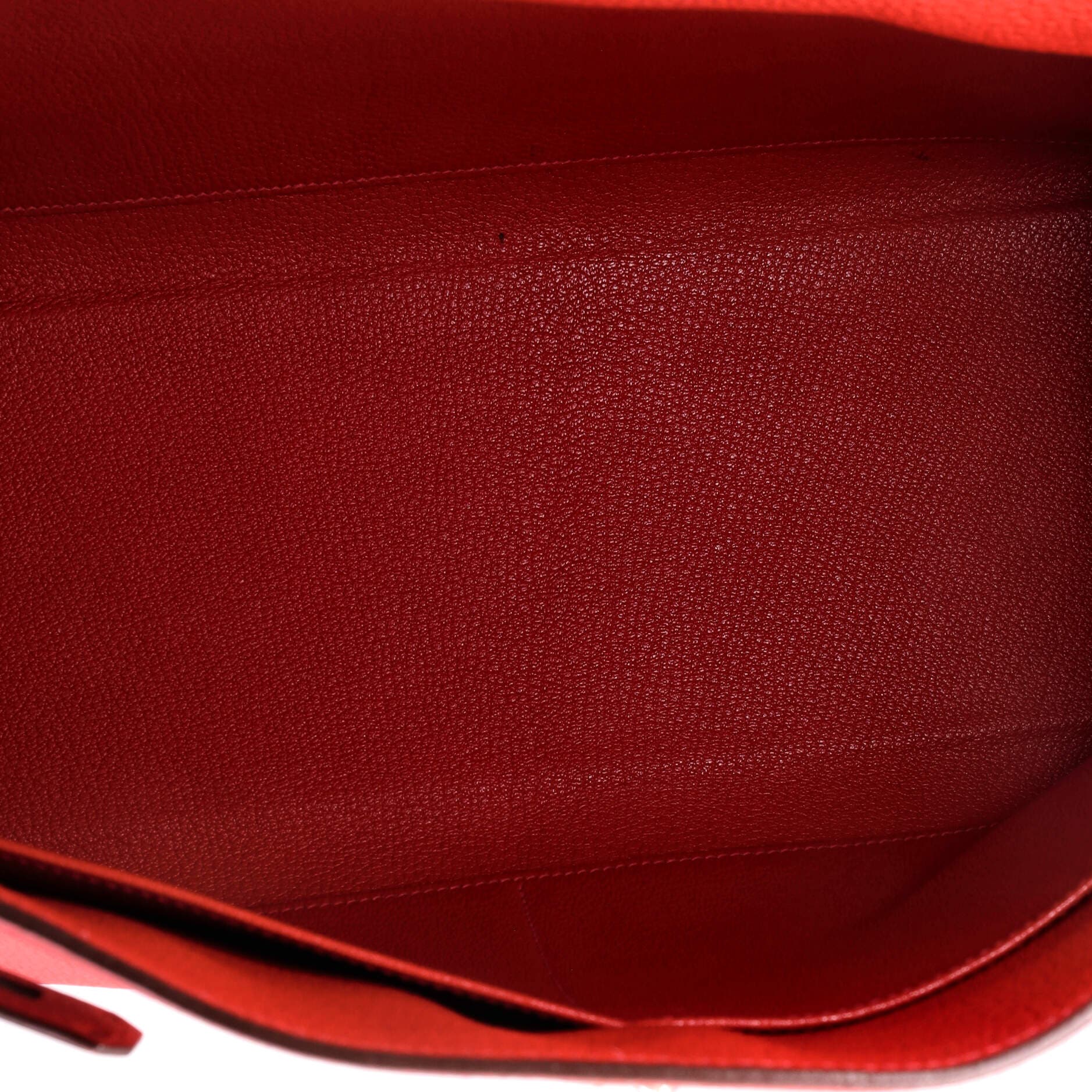 Kelly Handbag Red Togo with Palladium Hardware 35, Alternate, color, Red