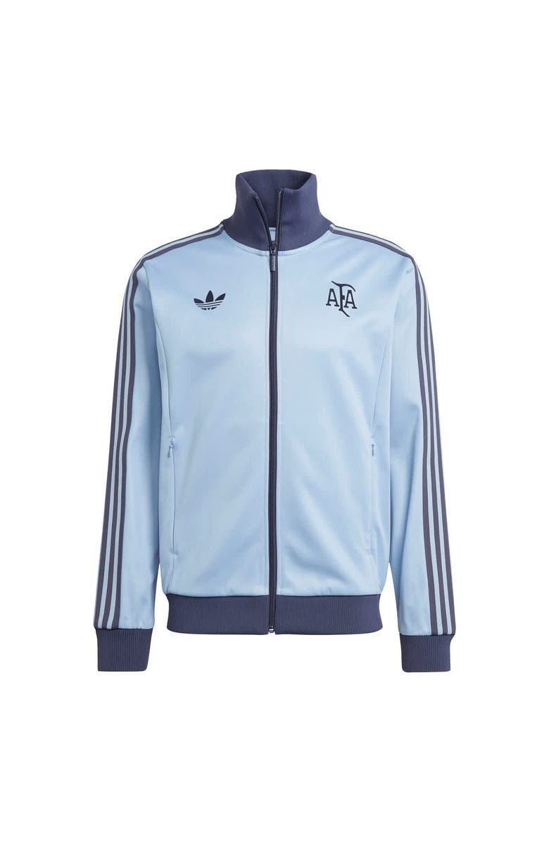 adidas Originals Men's adidas Originals Light Blue Argentina National Team 50th Anniversary Full-Zip Track Top, Main, color, 