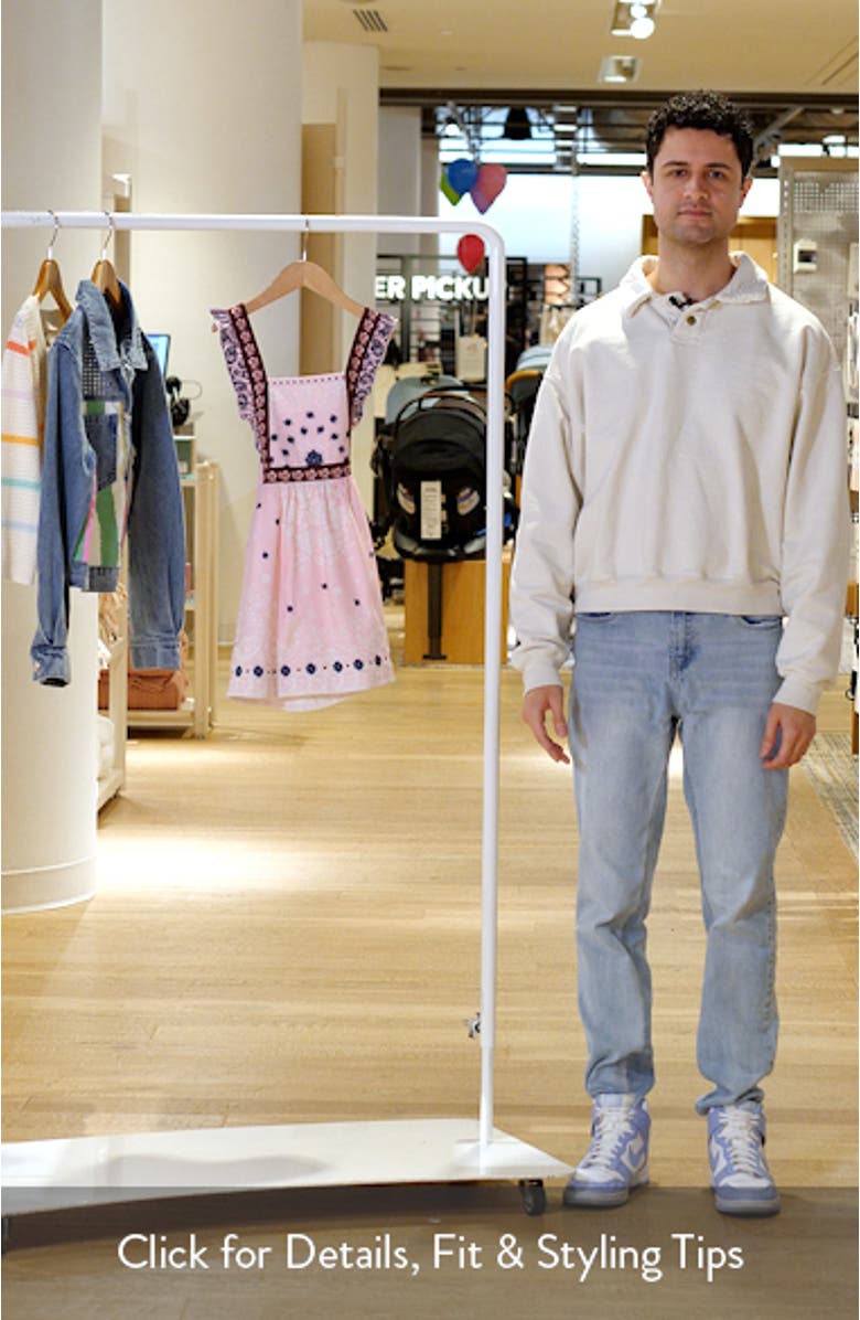 Kids' Valery Atma Placement Print Ruffle Sundress, sales video thumbnail