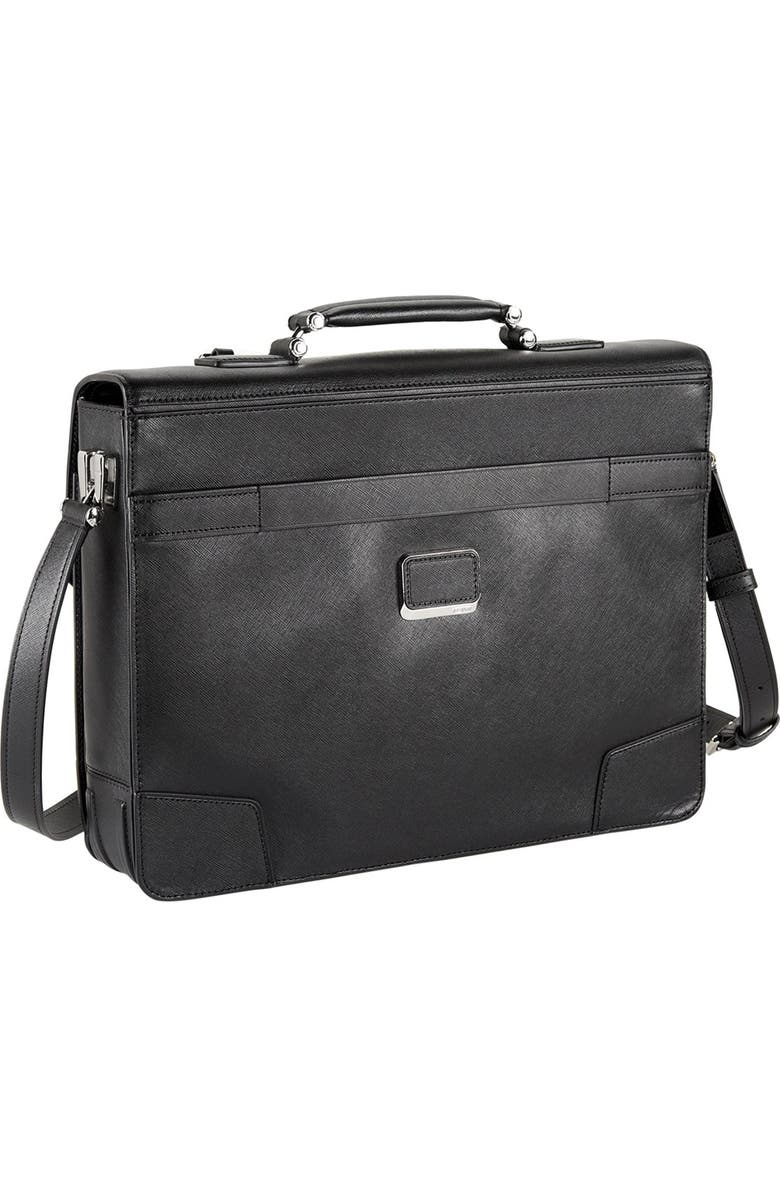 TUMI 'Astor Dorilton - Slim Flap' Embossed Leather Briefcase, Alternate, color,