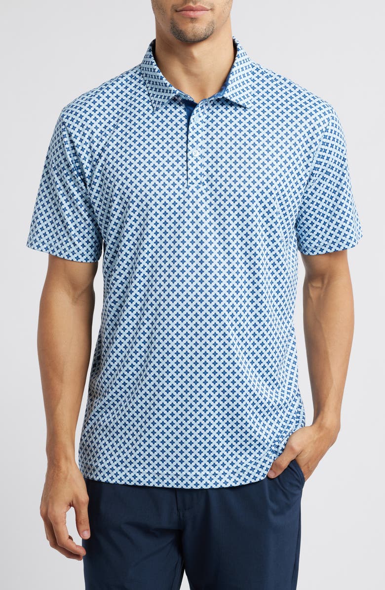 Swannies Rae Medallion Print Golf Polo, Main, color, 