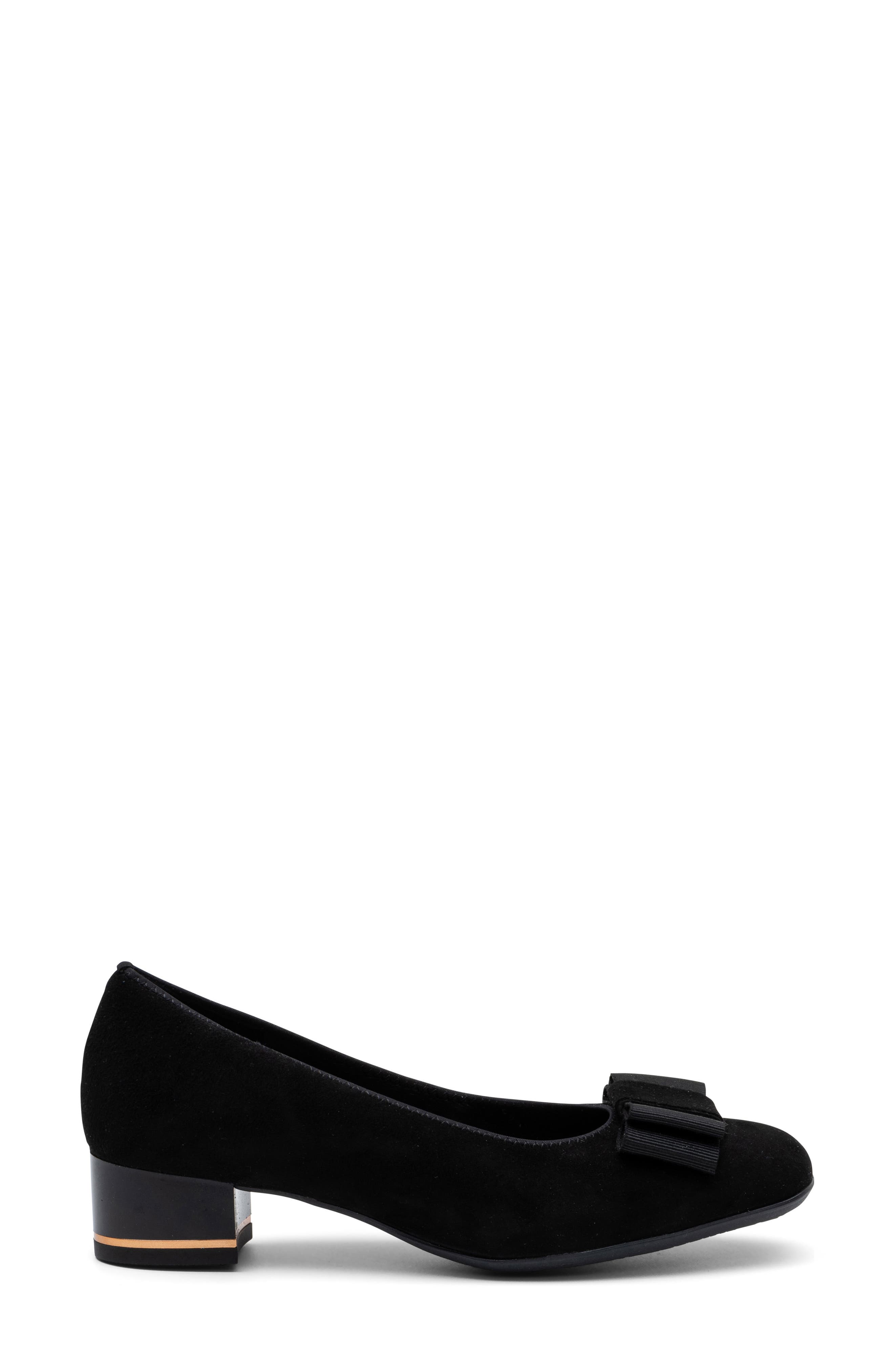 Garnet Suede Pump, Alternate, color, BLACK