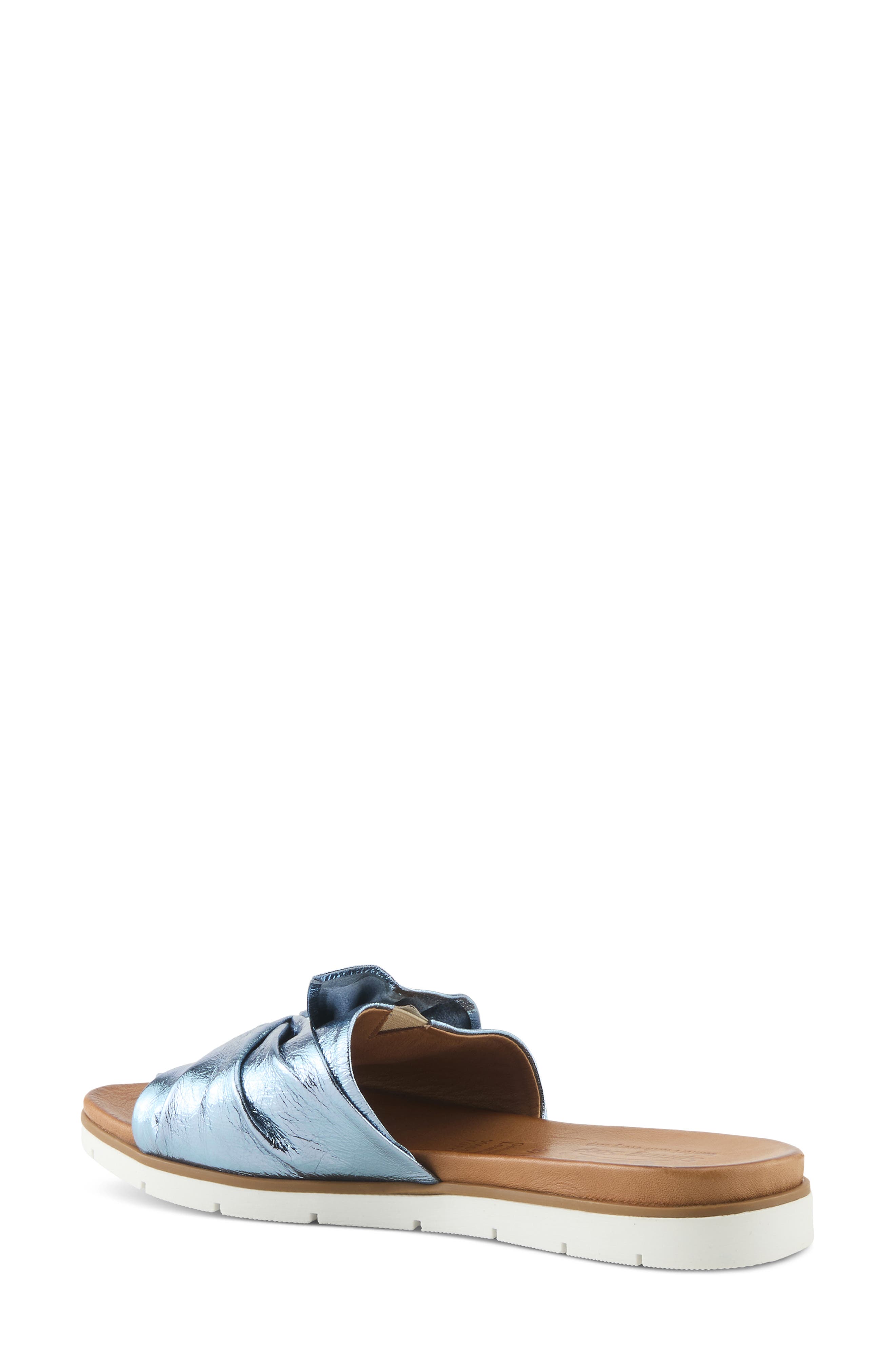 Spring Step Lavona Slide Sandal, Alternate, color, Blue Metallic