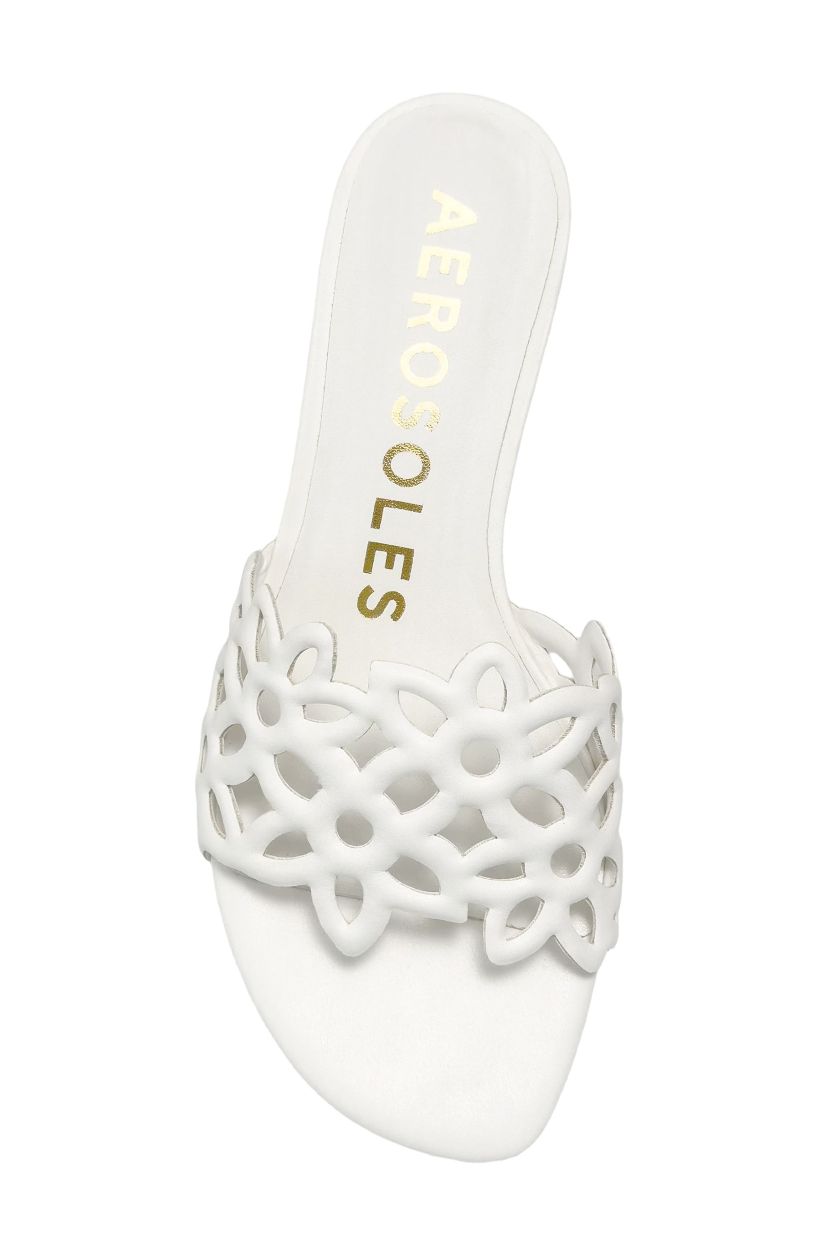 Aerosoles Kirah Sandal, Alternate, color, Bright White Fx Nappa