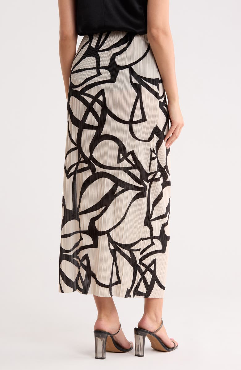 VERO MODA Malene Pleated Maxi Skirt, Alternate, color, Pumice Stone/ Black