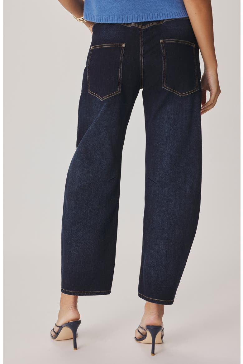 Ankle Barrel Leg Jeans, Alternate, color, DARK RINSE BLUE