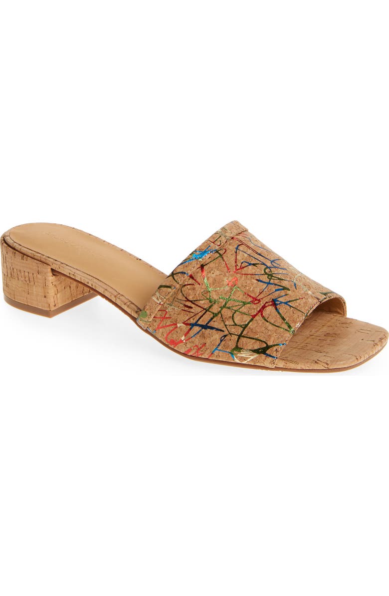 Chocolat Blu Cindy Slide Sandal, Main, color, Graffiti Cork