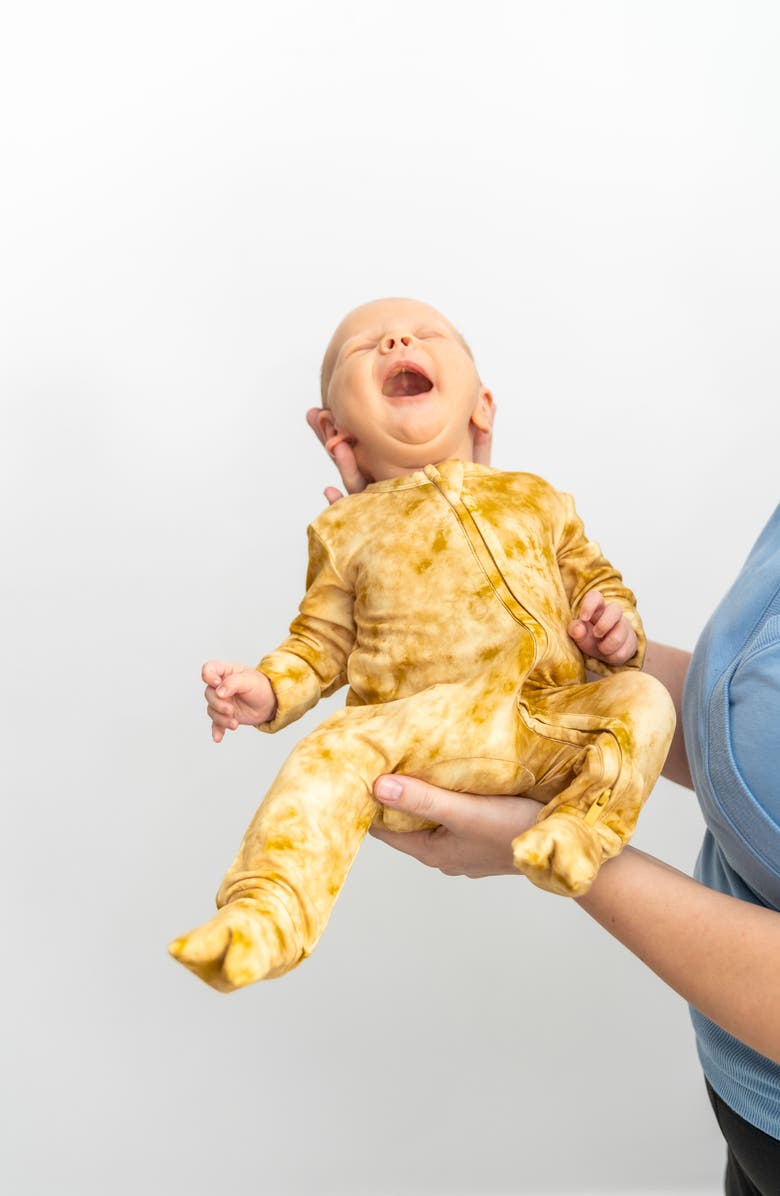 Laree + Co Tie-Dye Convertible Footie, Alternate, color, 