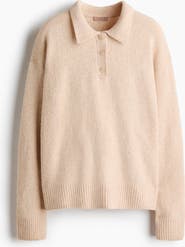 H&M Cable-knit Polo Jumper