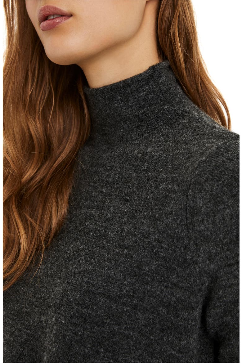Avery Funnel Neck Sweater, Alternate, color, DARK GREY