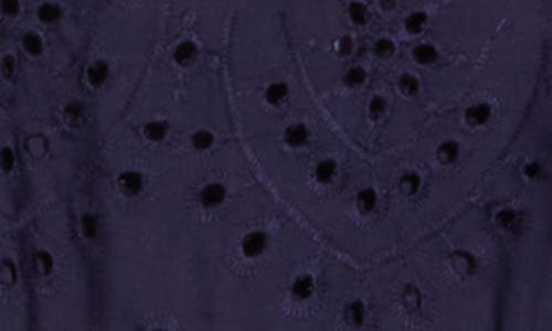 SAM EDELMAN SAM EDELMAN EYELET FIT & FLARE MIDI DRESS