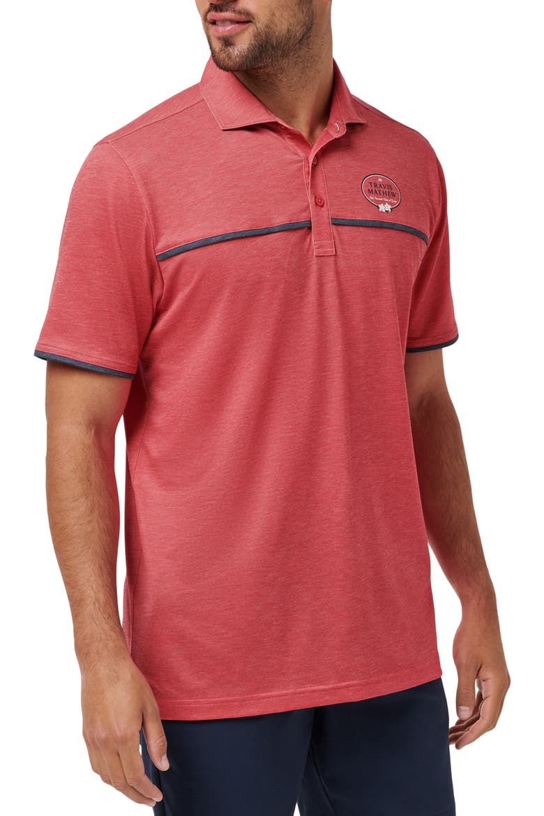 North Gate Polo, Alternate, color, HEATHER AZALEA