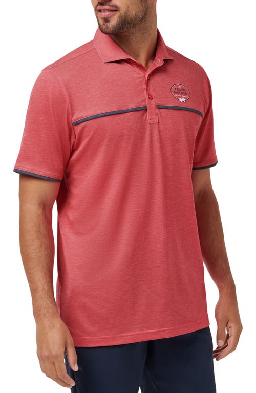 Travismathew North Gate Polo In Heather Azalea