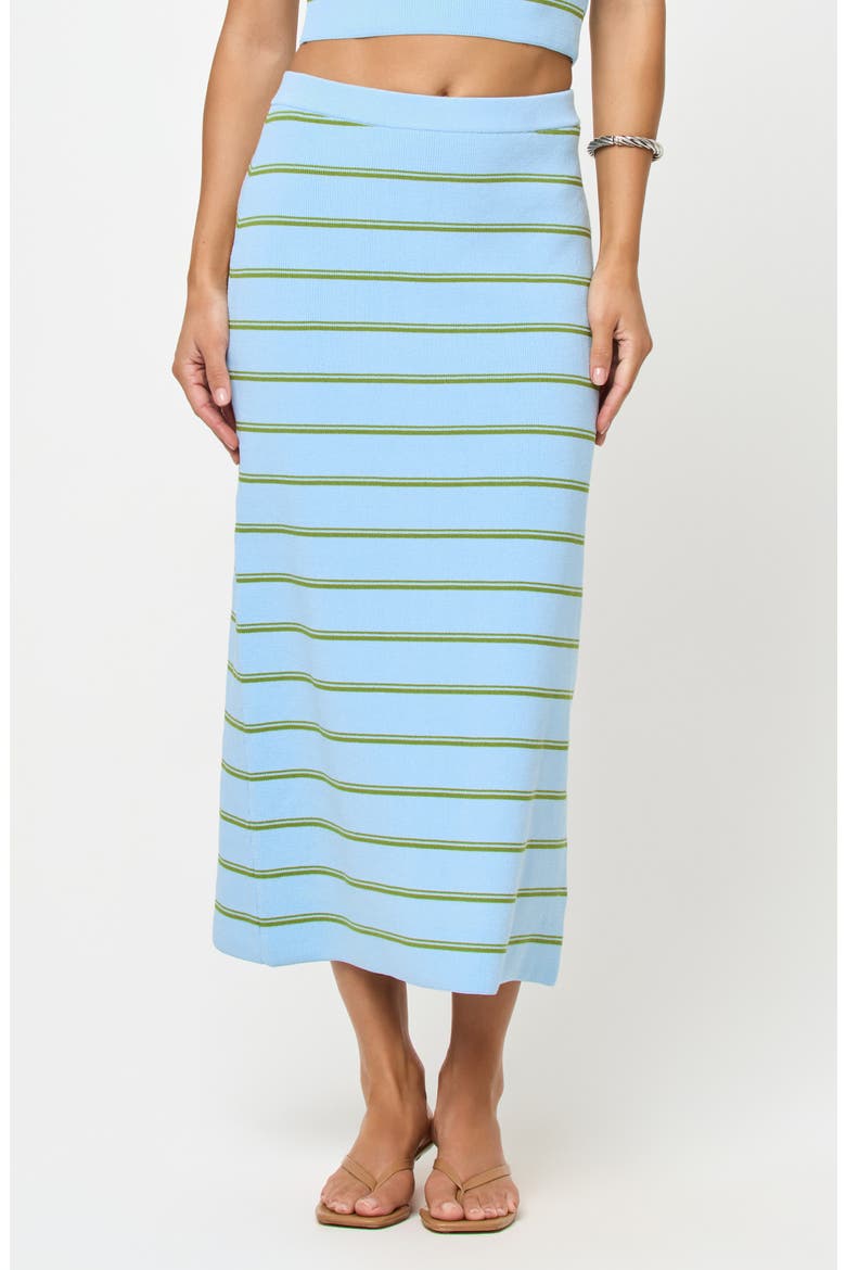 Ravello Stripe Rib Cover-Up Skirt, Main, color, BARBADOS STRIPE