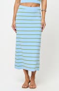 LSPACE Ravello Stripe Rib Cover-Up Skirt