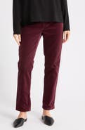 Eileen Fisher High Waist Ankle Slim Corduroy Pants