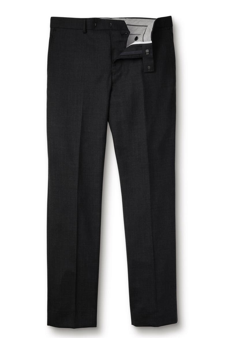 Slim Fit End On End Ultimate Performance Suit Pants, Alternate, color, Charcoal Grey