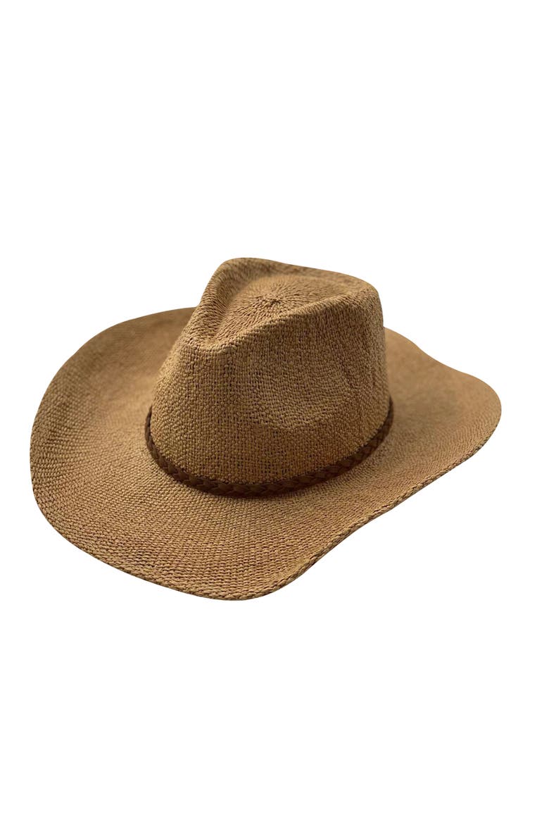 Coles Men's Straw Cowboy Hat, Main, color, Natural