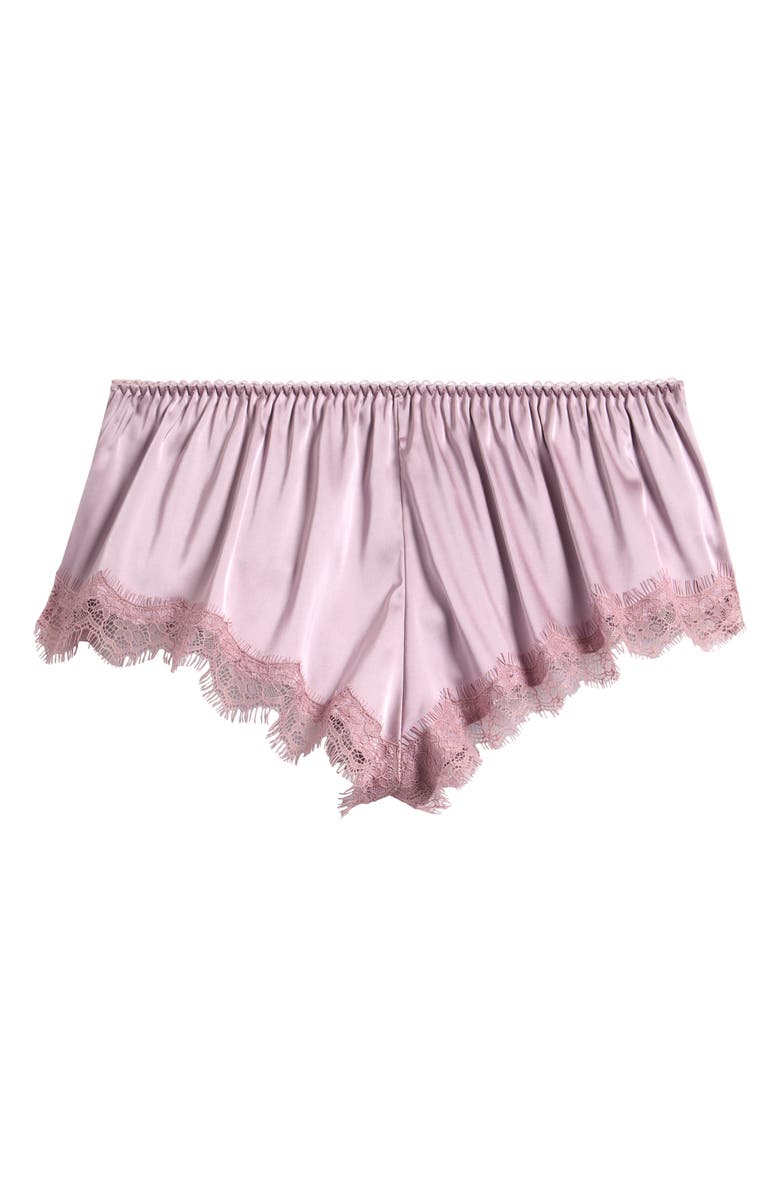 Kat The Label Sorrento Lace Trim Shorts, Alternate, color, Light Purple
