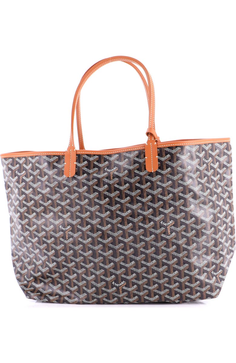Pre-Owned Goyard Saint Louis Tote Coated Canvas PM, Main, color, Brown