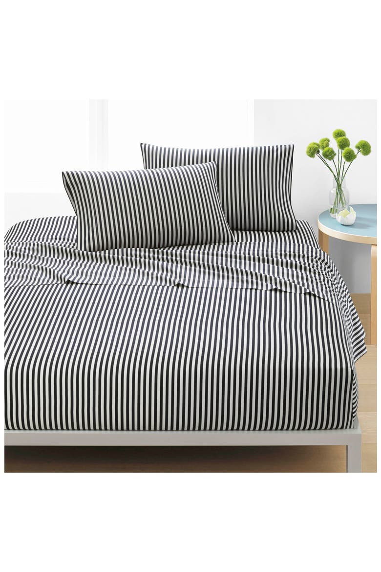 Ajo 200 Thread Count Cotton Sheet Set, Alternate, color, BLACK