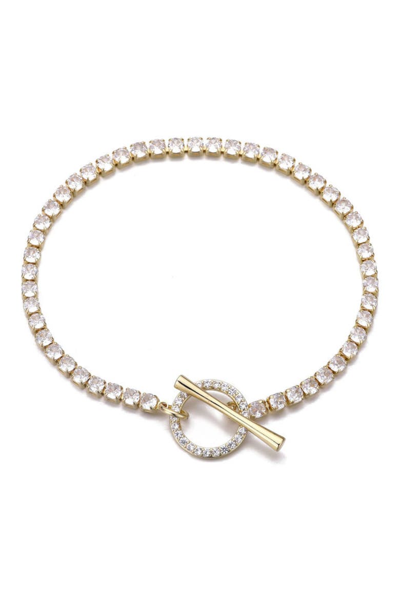 Crystal Toggle Bracelet, Main, color, GOLD
