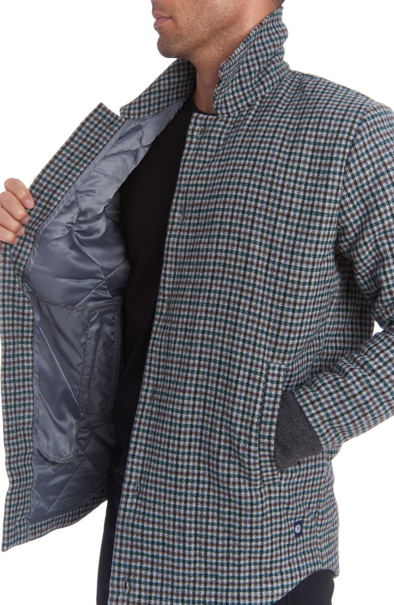 PINO BY PINOPORTE Quilted Wool Blend Overshirt, Alternate, color, 