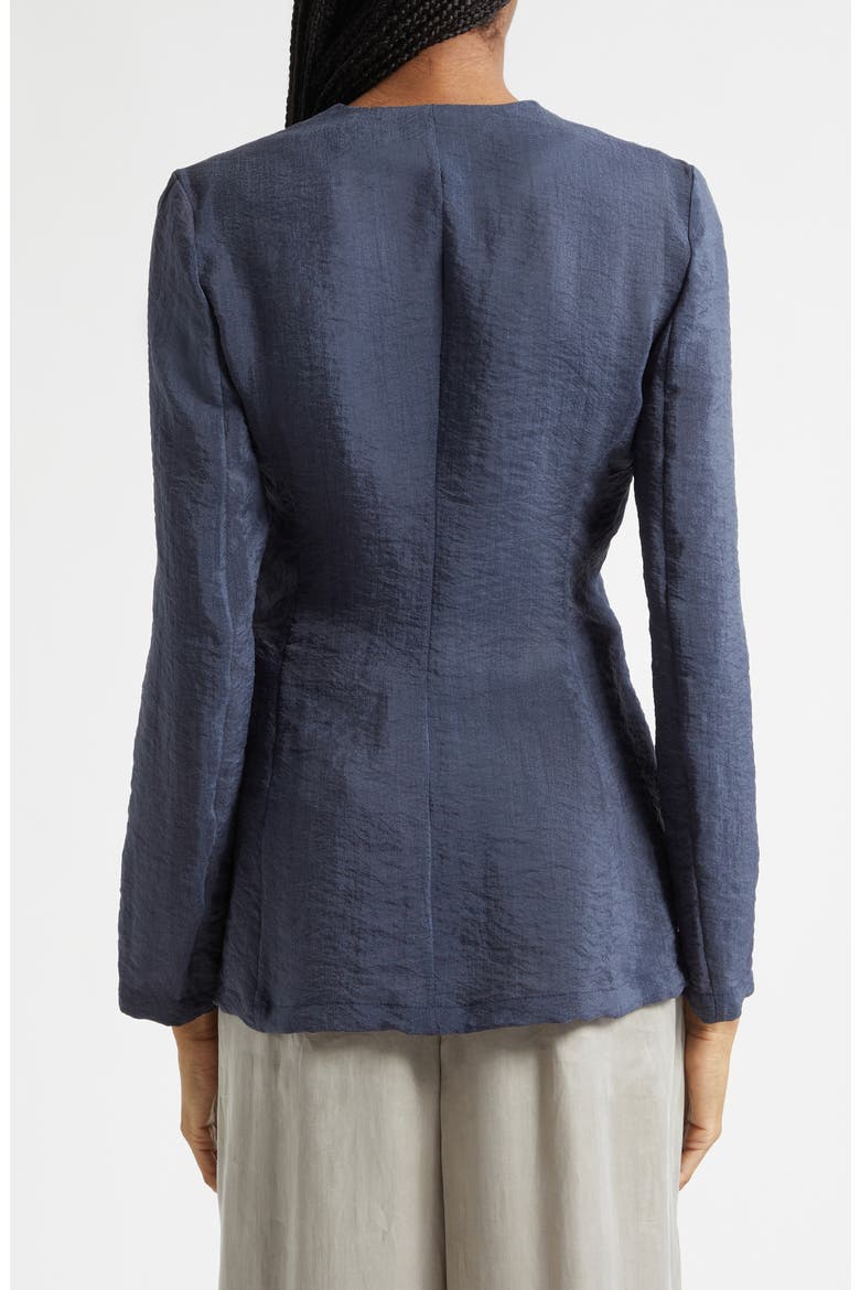 Techno Crepe Jacket, Alternate, color, NAVY