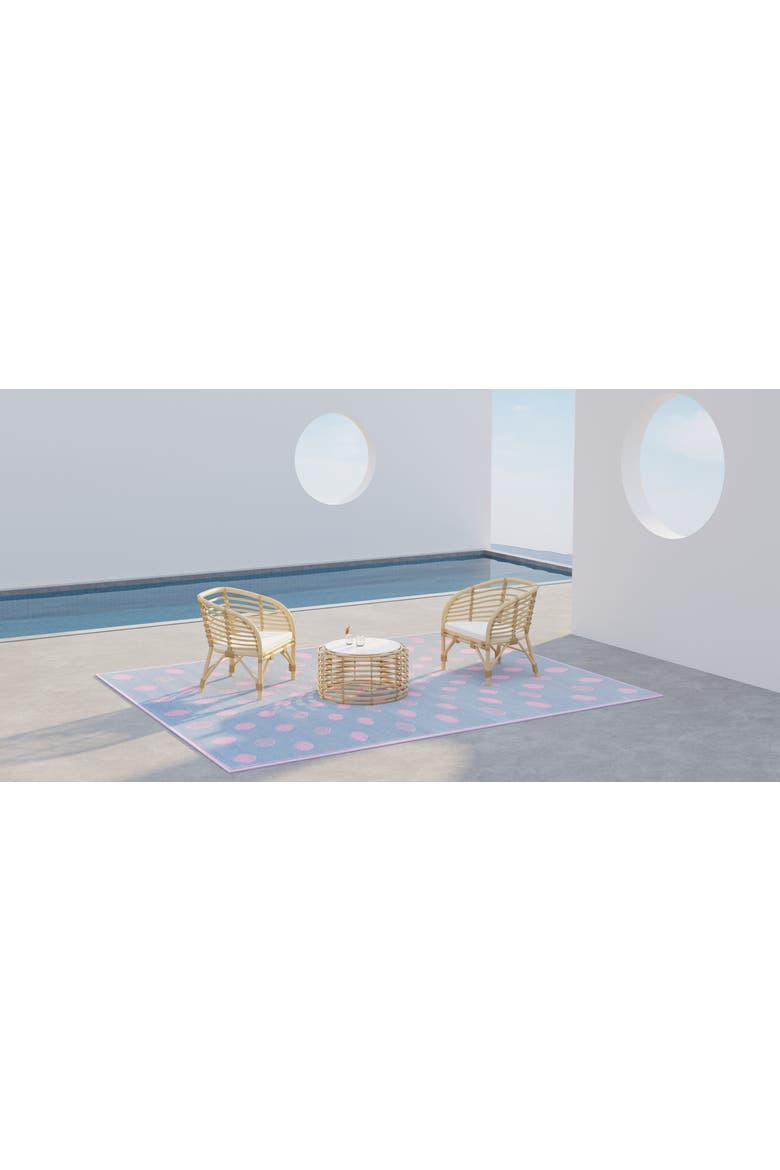 Dots Rug, Alternate, color, Pink Grey - 5'x8'
