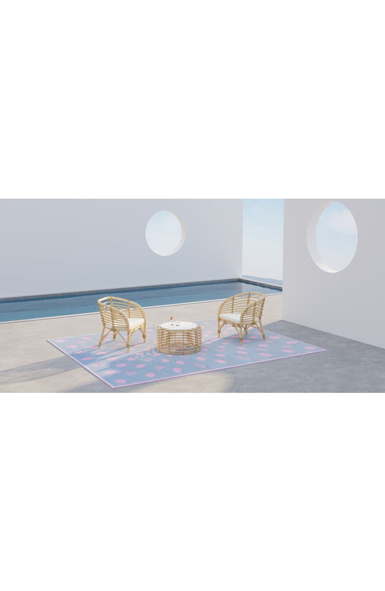 Mad Mats Dots Rug, Alternate, color, Pink Grey - 6'X9'