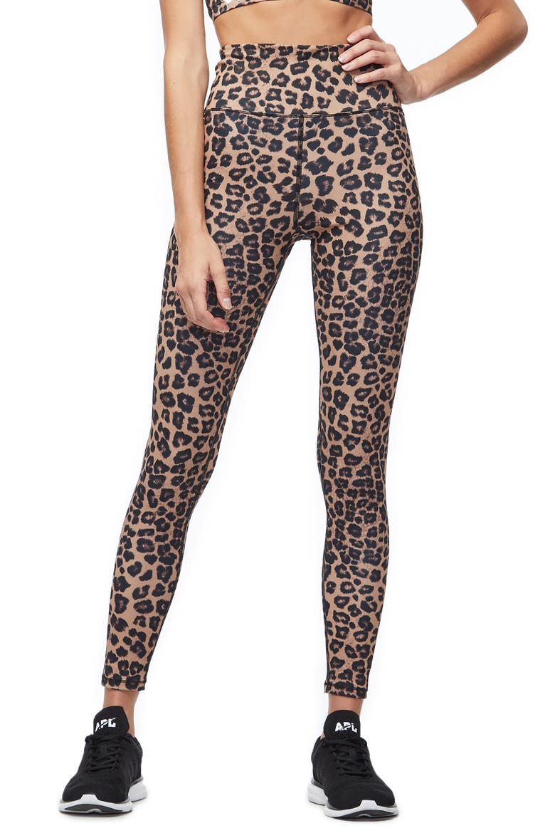 Core Strength High Waist Leggings, Main, color, CHEETAH001