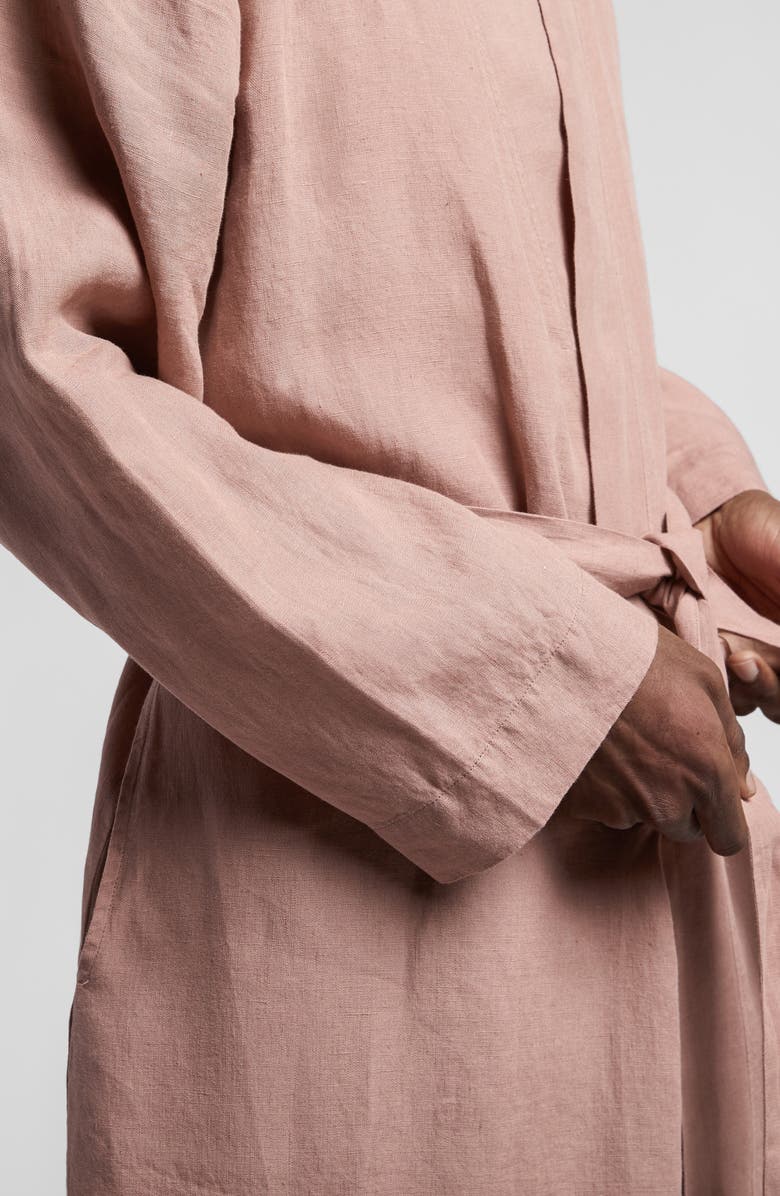 Parachute Gender Inclusive Linen Robe, Alternate, color, Clay