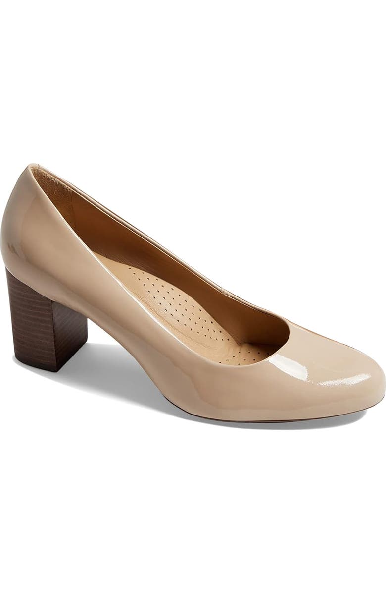 Marc Joseph New York Midtown Pump, Main, color, Beige Soft Patent