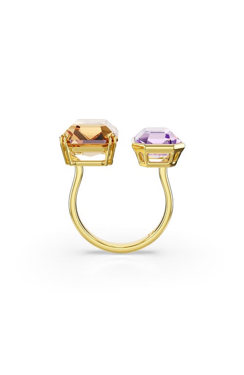 Swarovski Millenia Octagon Cut Open Ring In Gold