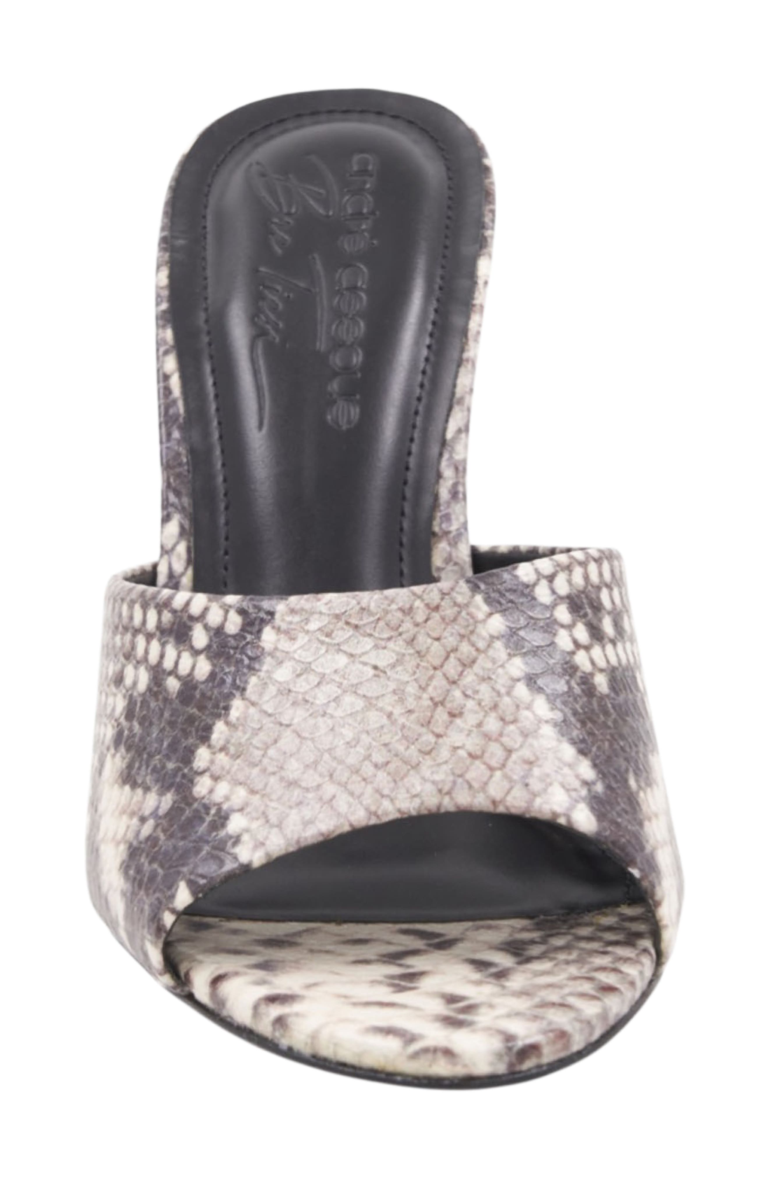 x Bre Tiesi Eve Slide Sandal, Alternate, color, PYTHON LEATHER