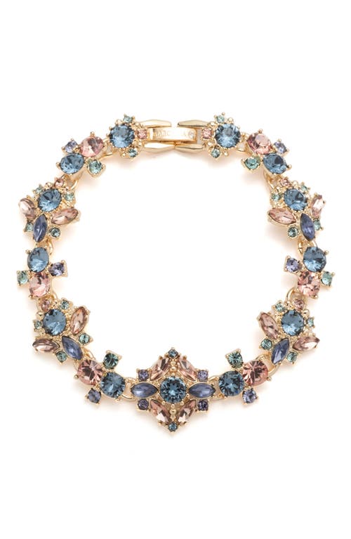 Marchesa Gold-tone Multi-stone Flex Bracelet In Gold