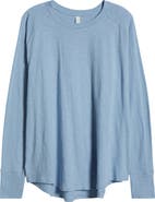Zella Relaxed Washed Cotton Top