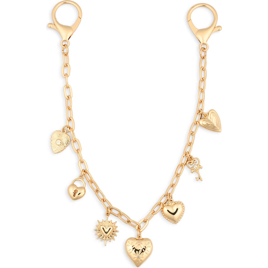 Leith Love Chain Bag Charm In Gold