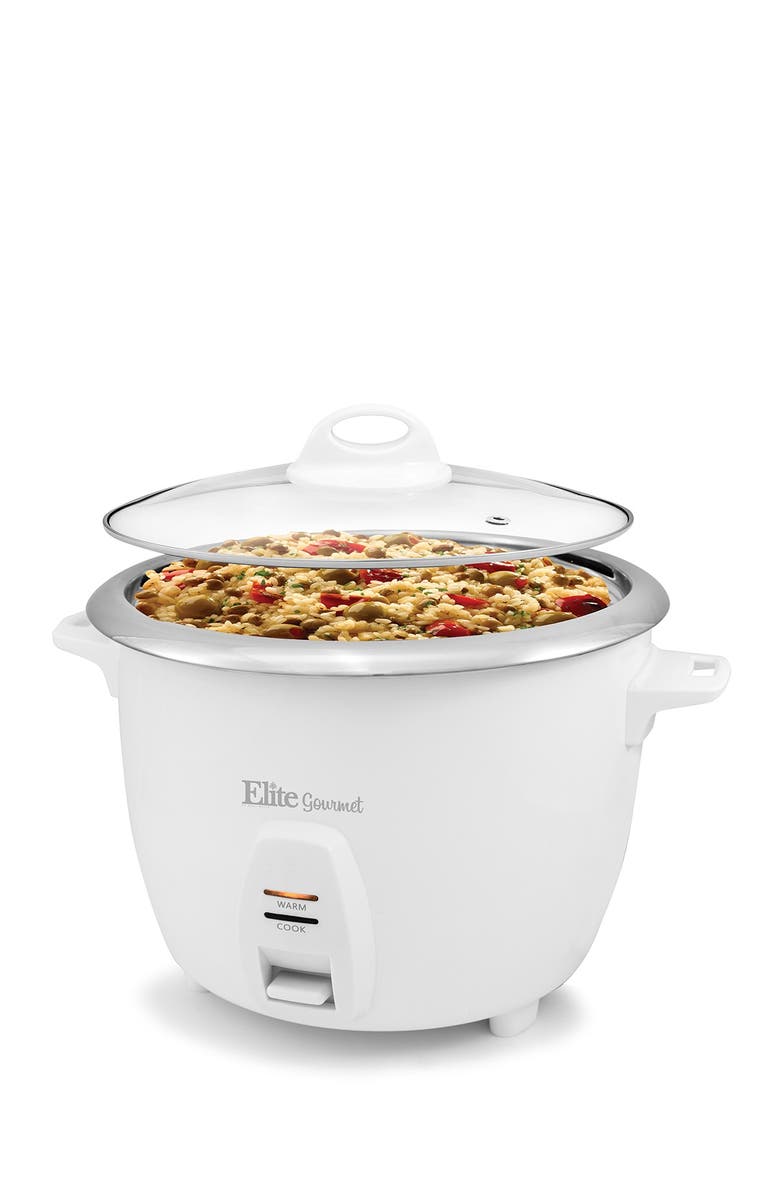 MAXI-MATIC Elite Gourmet 10-Cup (Uncooked) Rice Cooker with Stainless Steel Cooking Pot, Main, color, 