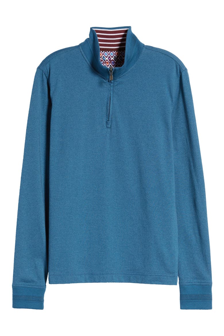 Triple Crown Half Zip Pullover, Alternate, color, INDIGO
